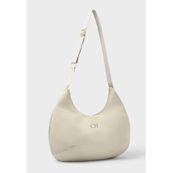 NYLON-LUXE SLING SHOULDER BAG Chalk