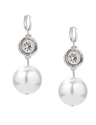Annecy Earrings – Crystal Pearl