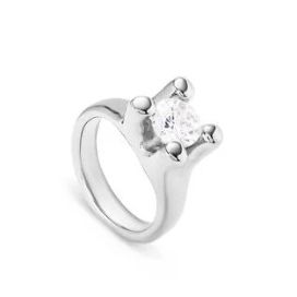 Ring with white cubic zirconia