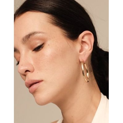 Open hoop earrings