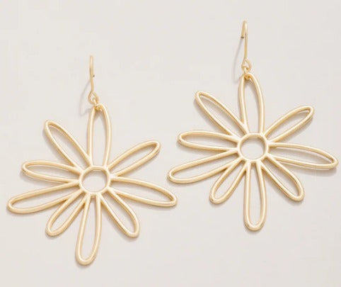 Happy Daisy Earrings Gold