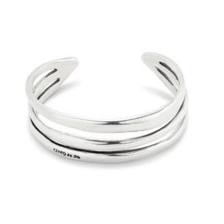 Triple strand cuff bracelet