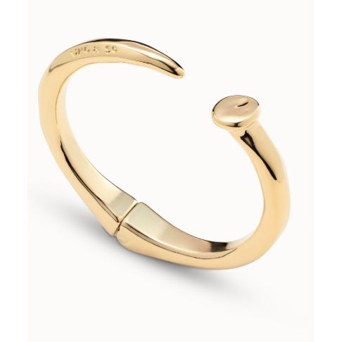Nail shaped bangle bracelet