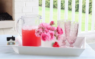 Pinstripes Melamine Tray