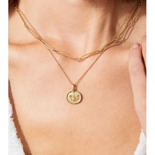 Mason Bee Necklace 17"