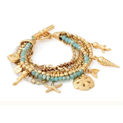 Washed Ashore Beaded Toggle Bracelet