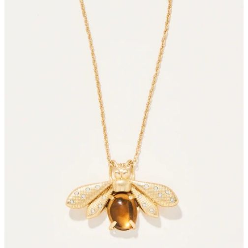 Honey Bee Slide Necklace Bronze