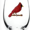 Cardinal Jeweled Stemless Wine Glass