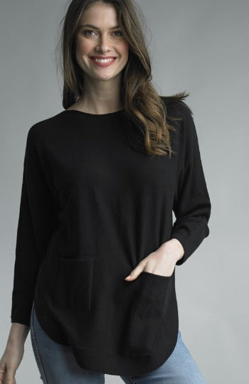Back Button Sweater