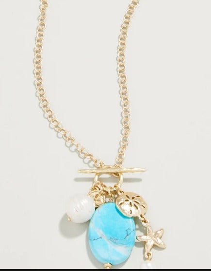 Turquoise Pearl Seaside Necklace