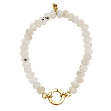 Spanse Clip Bracelet - Rainbow Moonstone
