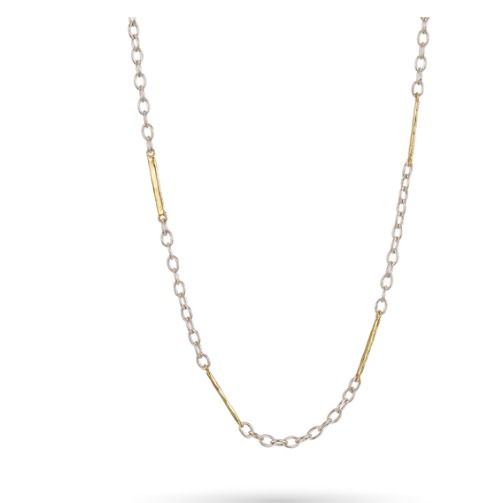 Tripper Chain - Sterling Silver & Brass - 24"