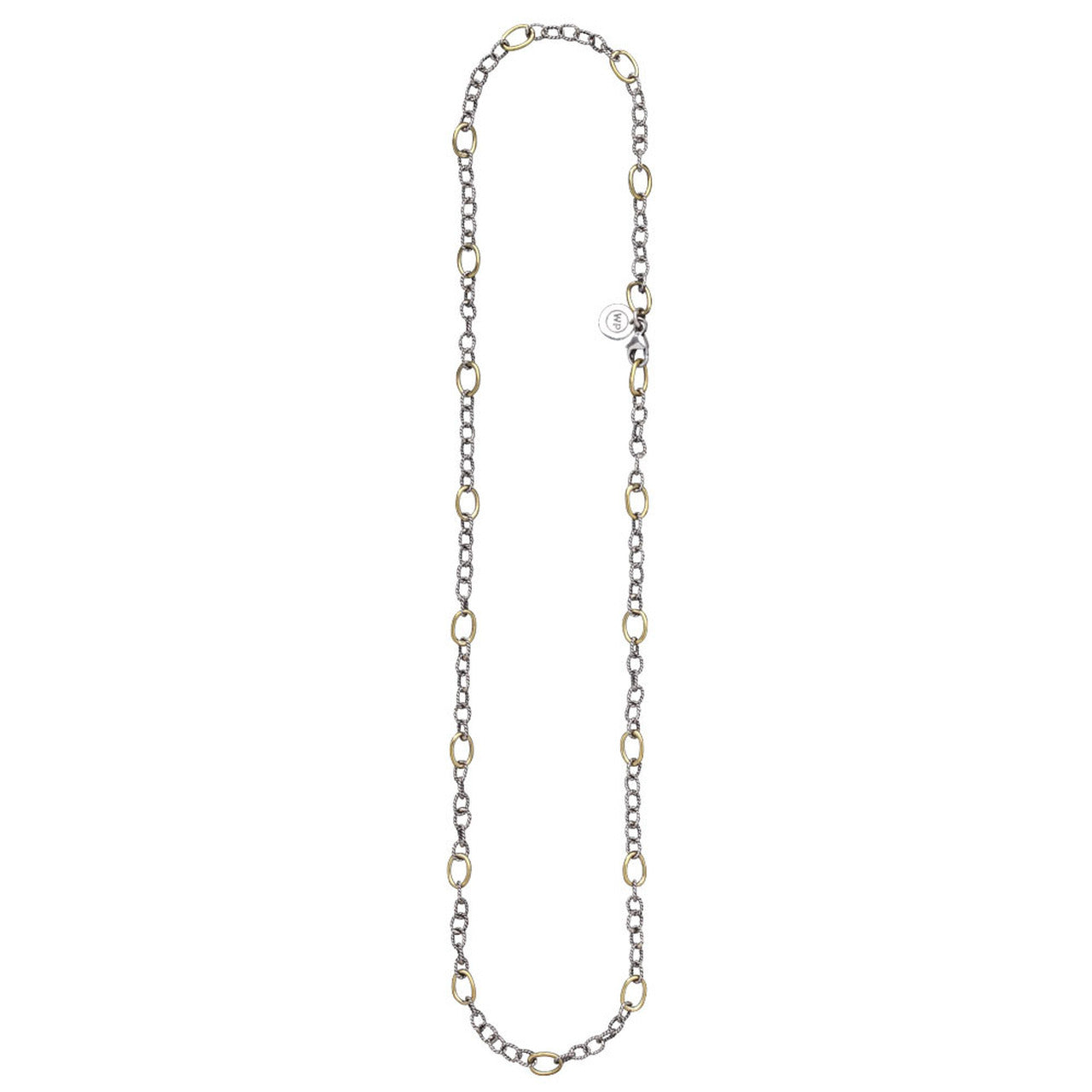 Twisted Link with Brass Rings Chain - 20 Inch