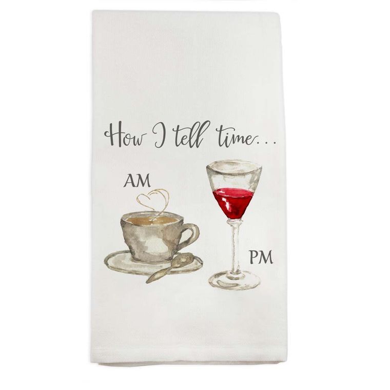 How I Tell Time Dish Towel