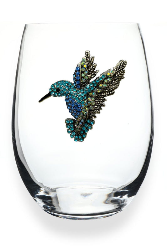Hummingbird Stemless Wine Glass