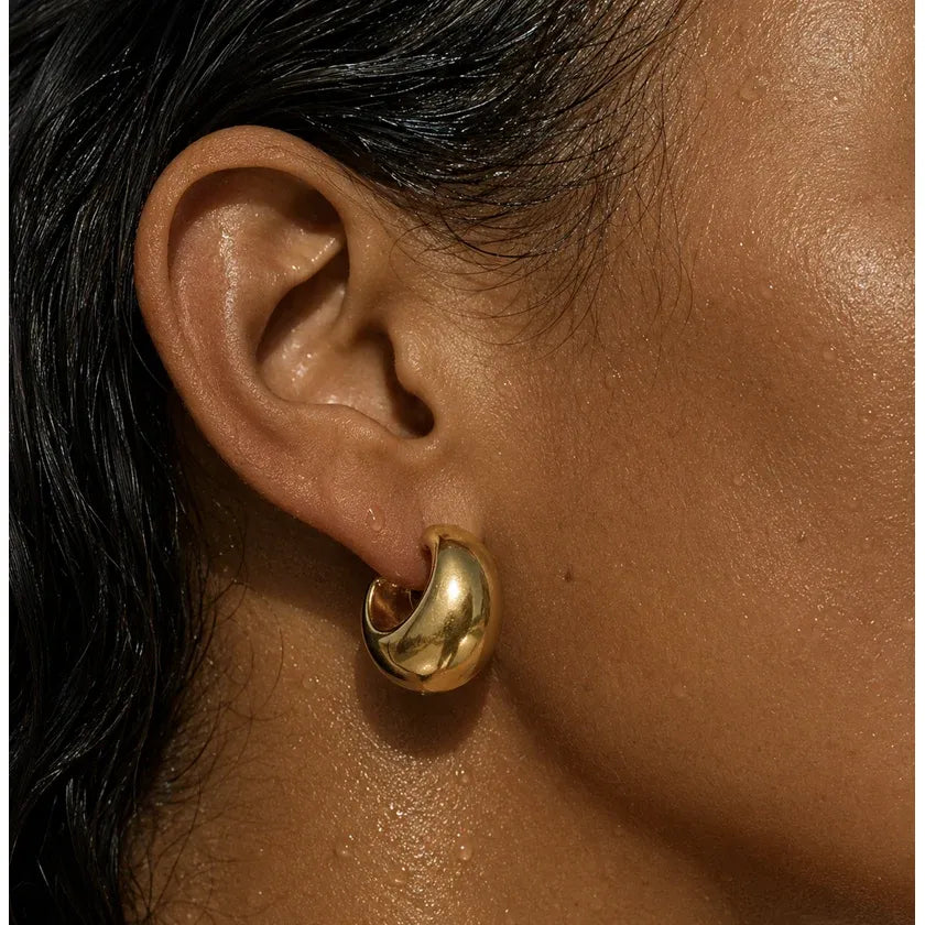 Kane Dome Half Hoop Earring Gold