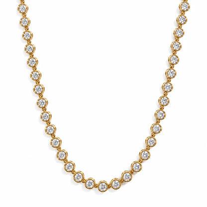 Caella Bezel Tennis Chain Necklace