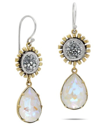 Kristal Be the Light Pear Drop Earrings - Grace