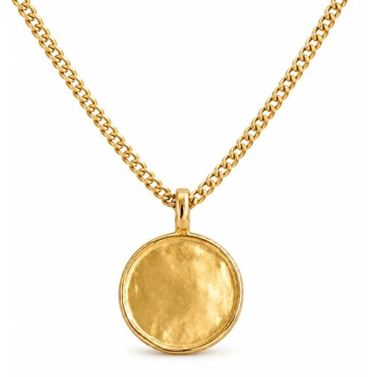 Catherine Blank Medallion Pendant Necklace