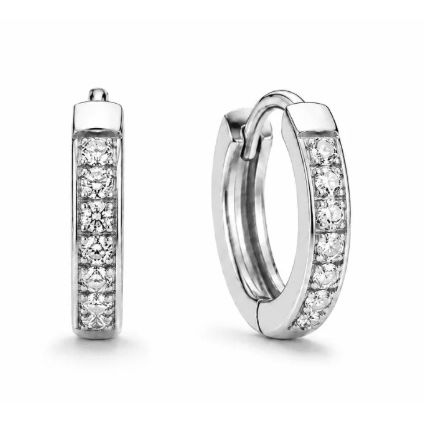 Tinsley Huggie Hoop Earring SILVER