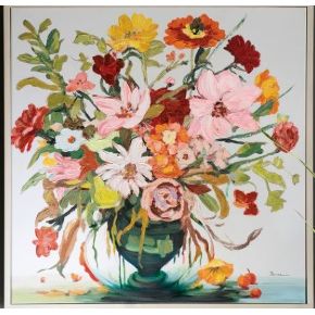 Framed Floral Painting
