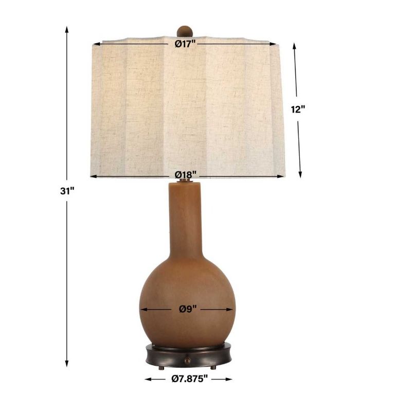 Light Hearted Table Lamp - Smoky Alabaster