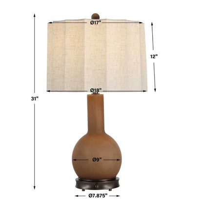 Light Hearted Table Lamp - Smoky Alabaster