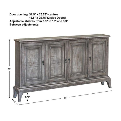Nyle 4 Door Cabinet