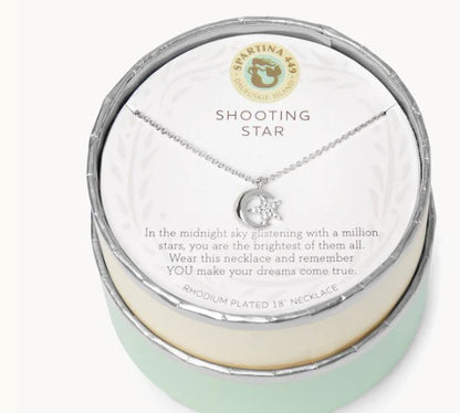 Shooting Star/Moon Star Necklace