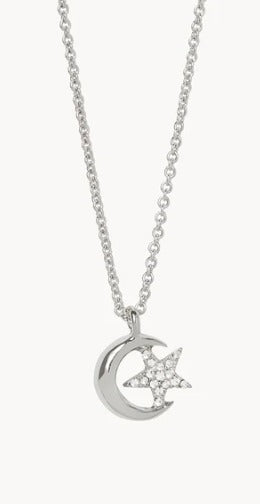 Shooting Star/Moon Star Necklace