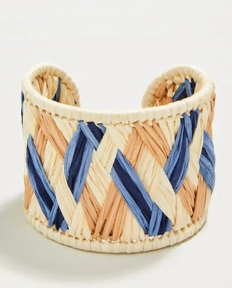 Woven Cuff Natural/Blue