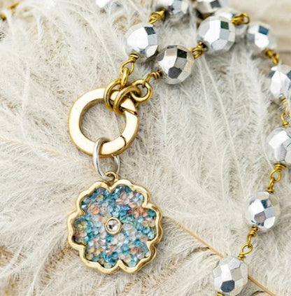 Ensemble Necklace - Bright Silver - 18"