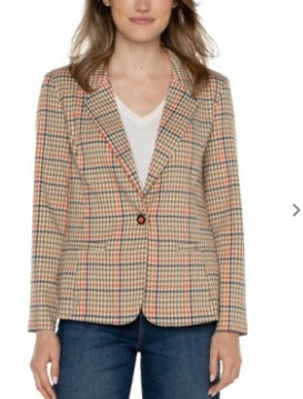 Lava flow multi fitted blazer