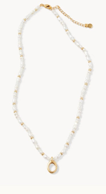 Sparkly Pearl Charm Necklace