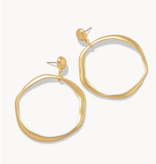 Gold Disco Earrings