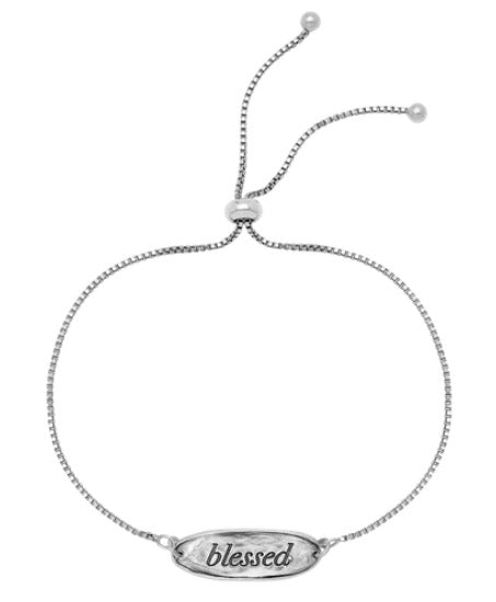 The Power Word Chain Bracelet - Blessed