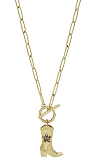 Lone Star Boot Toggle Necklace