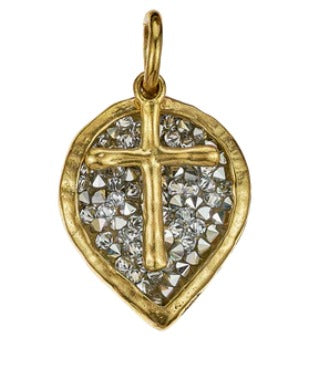 Lotus Cross Kristal Pendant