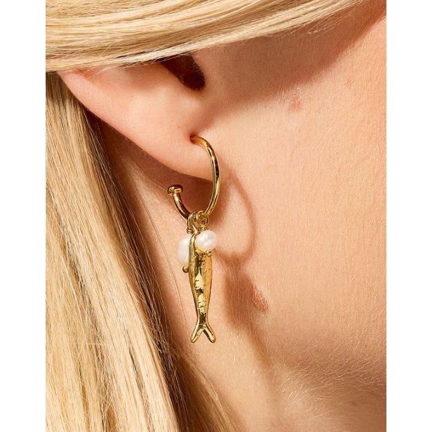 Sardines Convertible Hoop Earrings