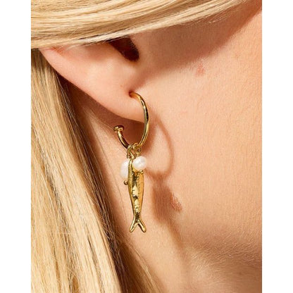 Sardines Convertible Hoop Earrings
