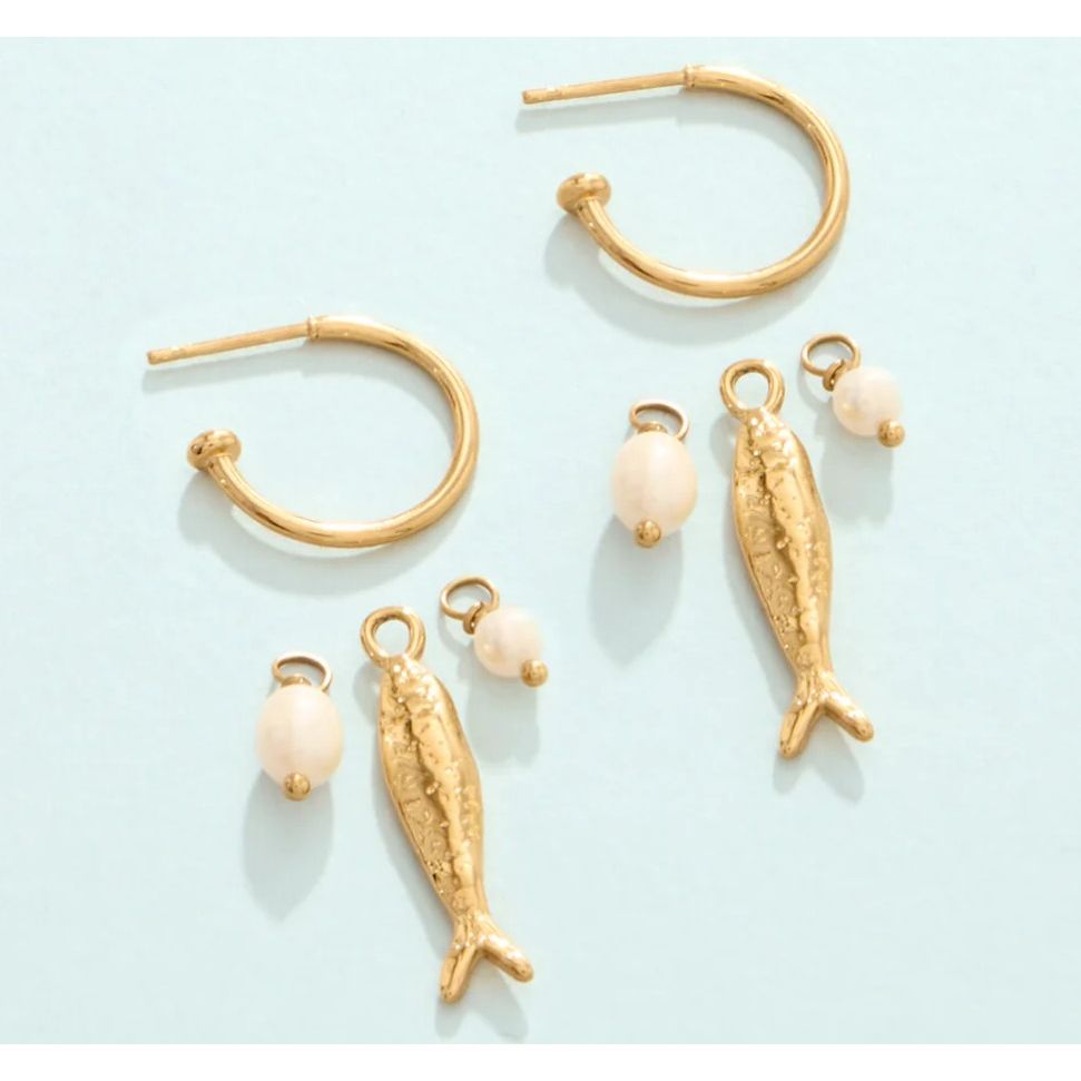 Sardines Convertible Hoop Earrings