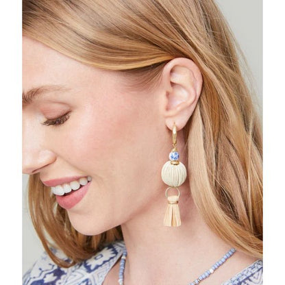 Summer House Earrings Natural/Blue