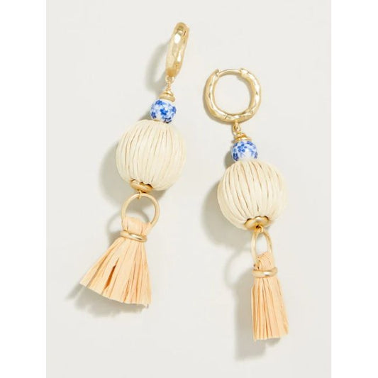 Summer House Earrings Natural/Blue