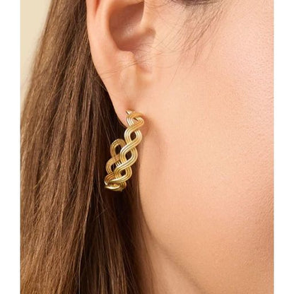 Wilson Creek Hoop Earrings Gold