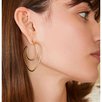 Winding Oak Hoop Earrings