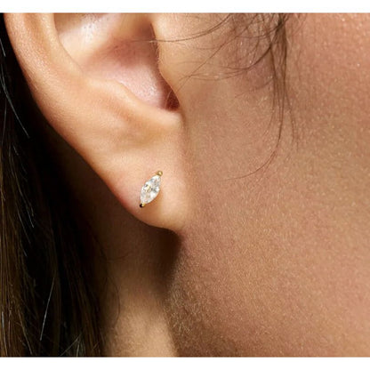 Sparkly Clover Stud  Earrings Set Crystal
