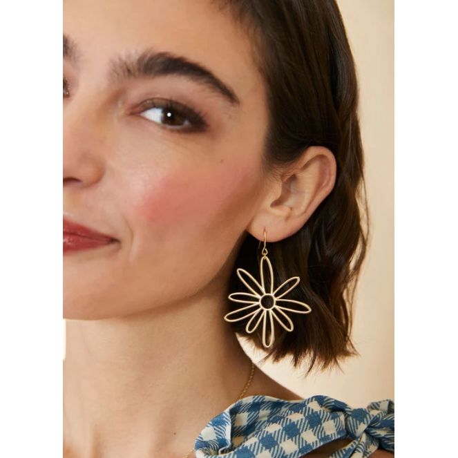 Happy Daisy Earrings Gold