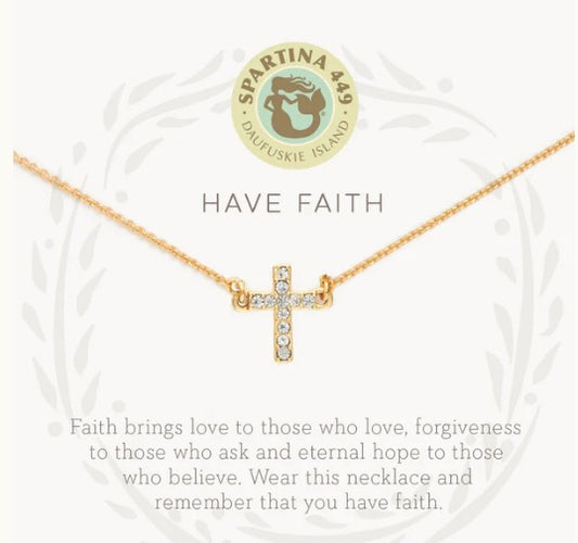 Have Faith Necklace Gold