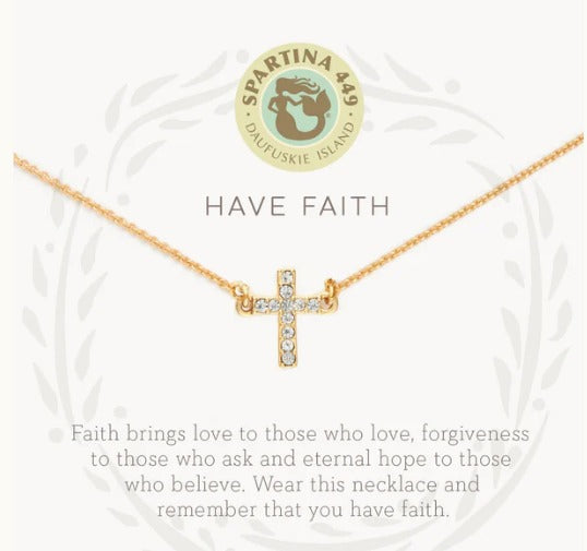 Have Faith Necklace Gold