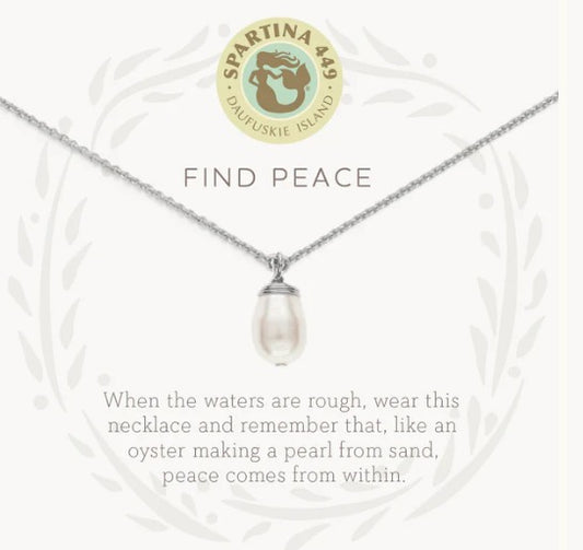 Peace/Pearl Necklace